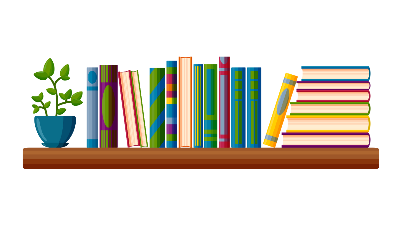 Books and Coffee Illustration